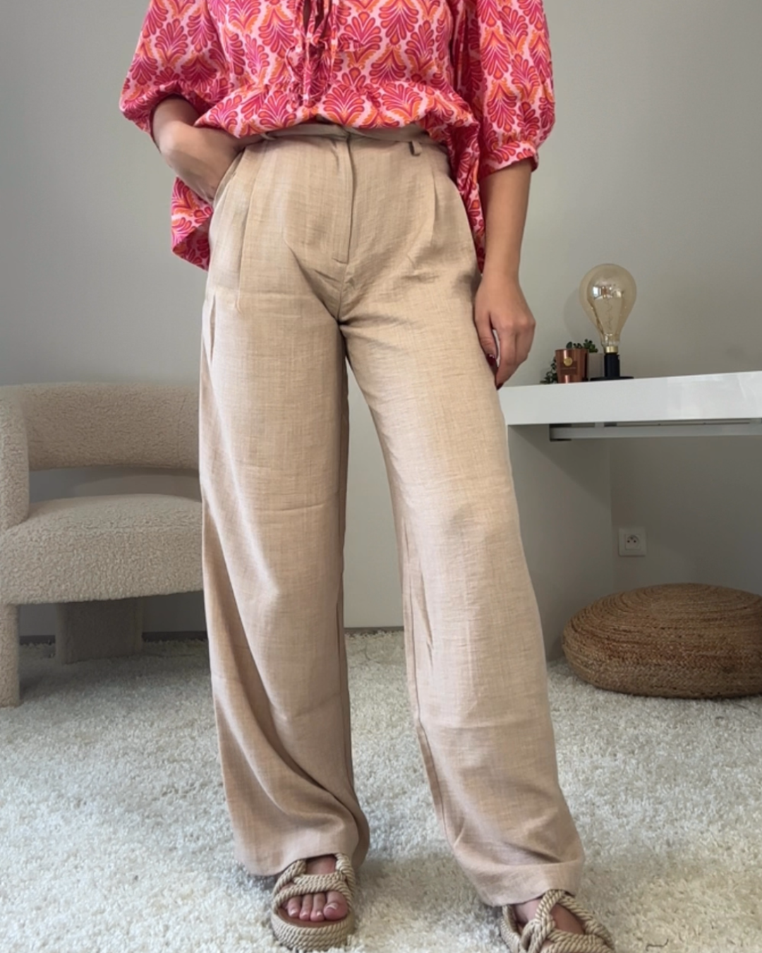 PANTALON CAROLINE BEIGE