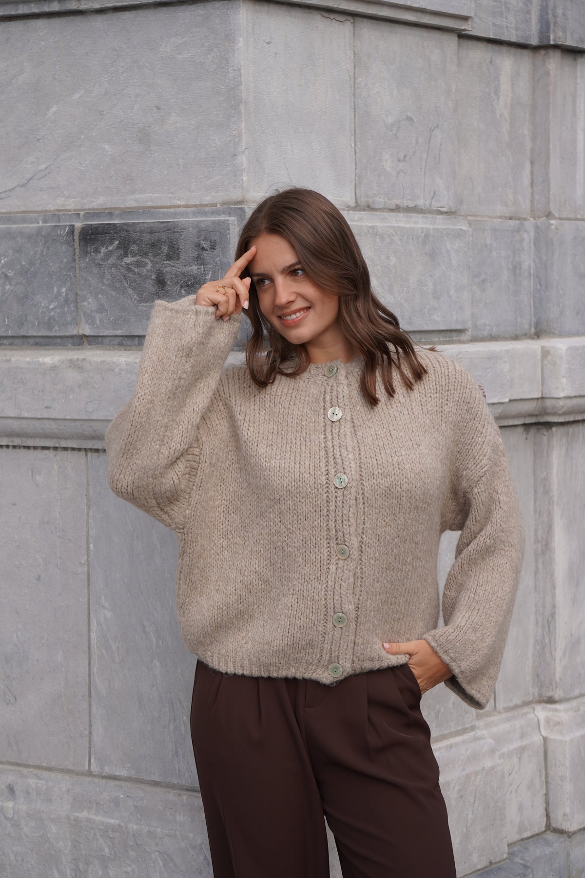 GILET LÉANDRA BEIGE
