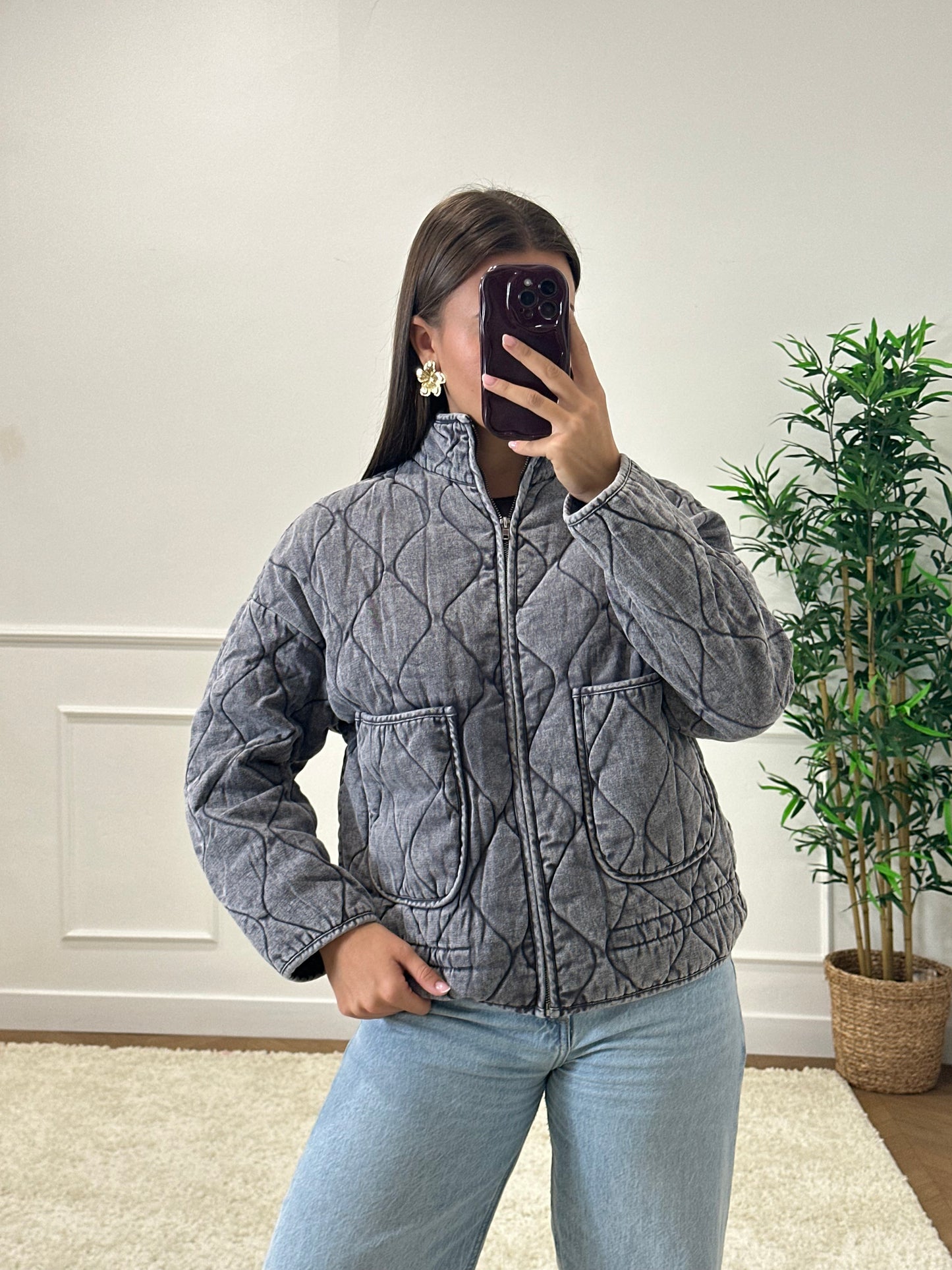 VESTE MAUDE GRISE FONCÉ