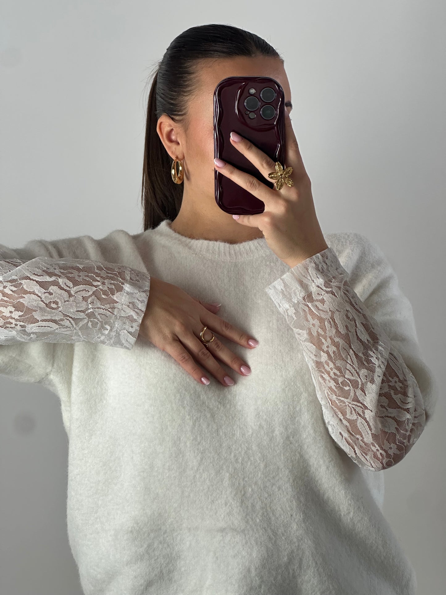PULL/TSHIRT LOAN ECRU