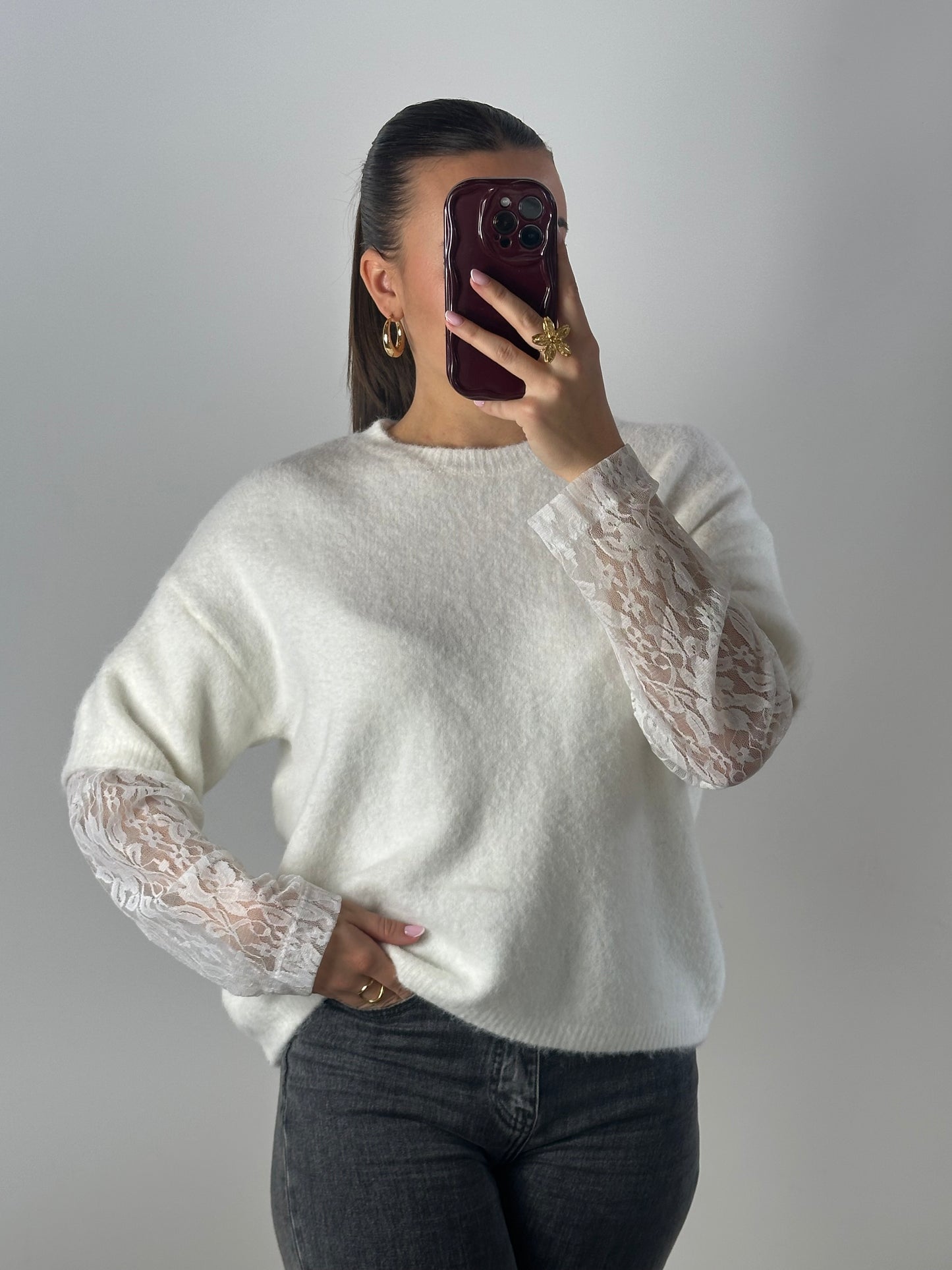 PULL/TSHIRT LOAN ECRU