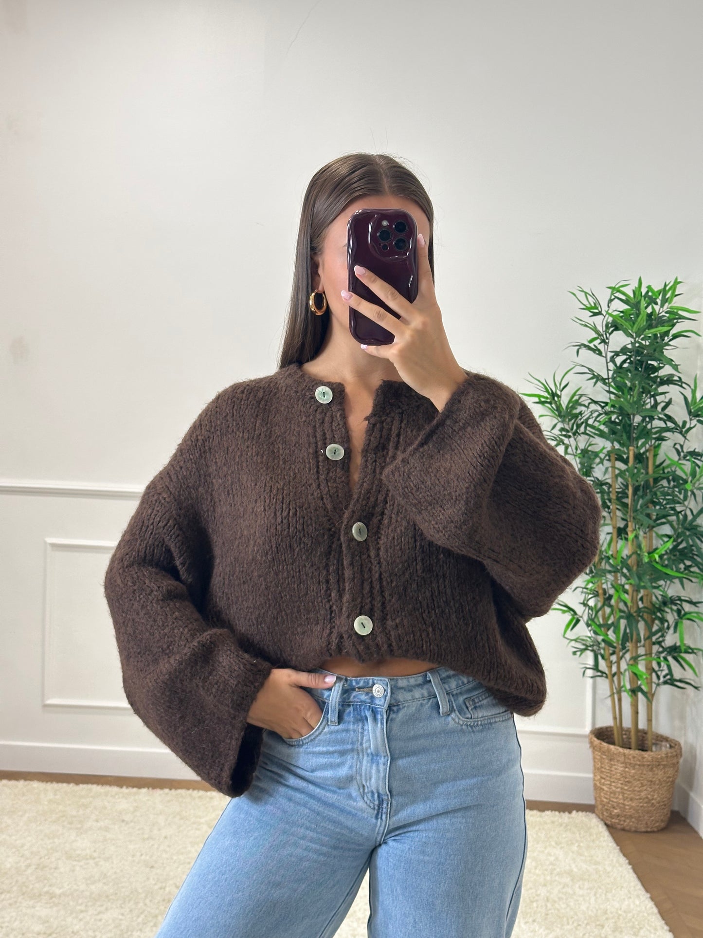 GILET LÉANDRA CHOCO