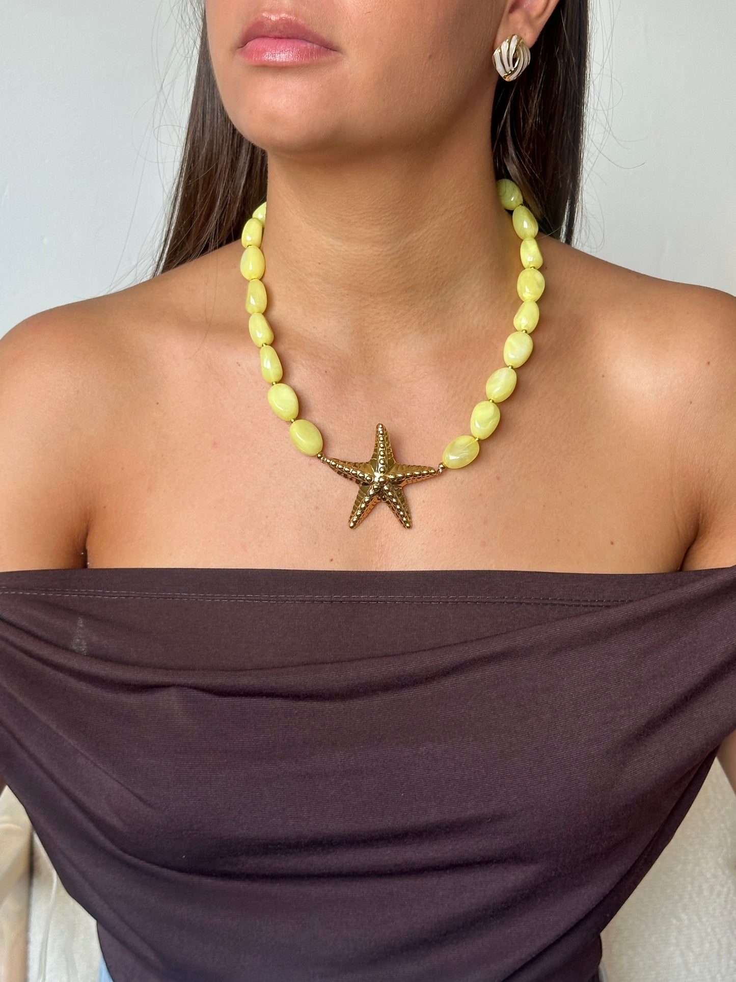 COLLIER STAR JAUNE