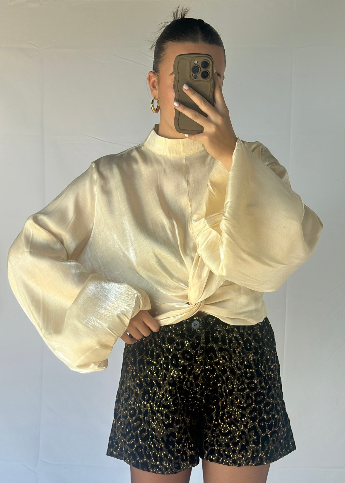 Blouse satinée NINA
