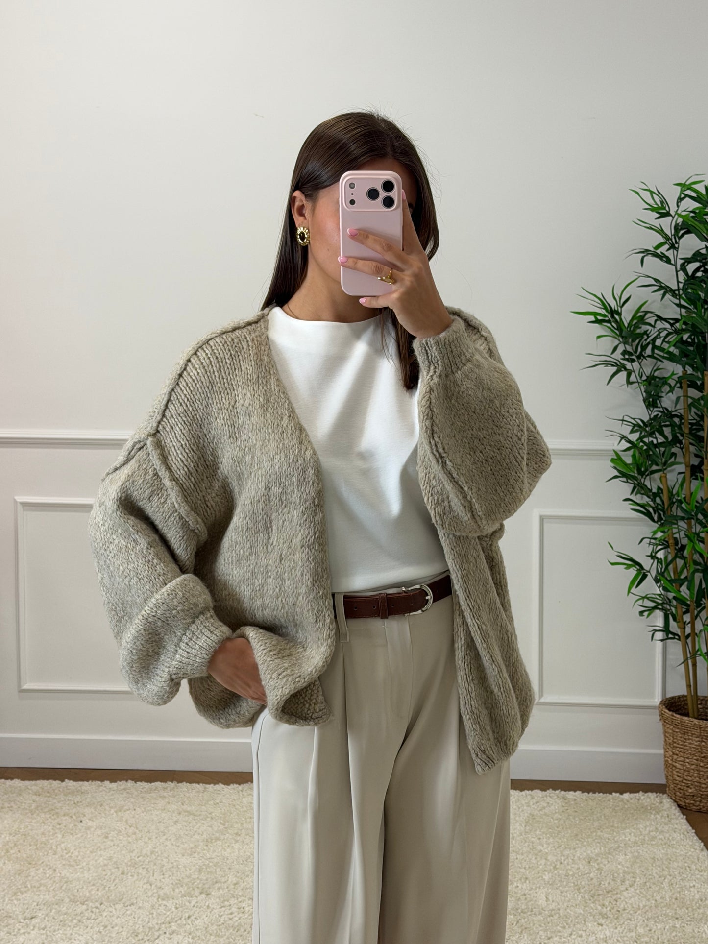 GILET CAPUCINE BEIGE