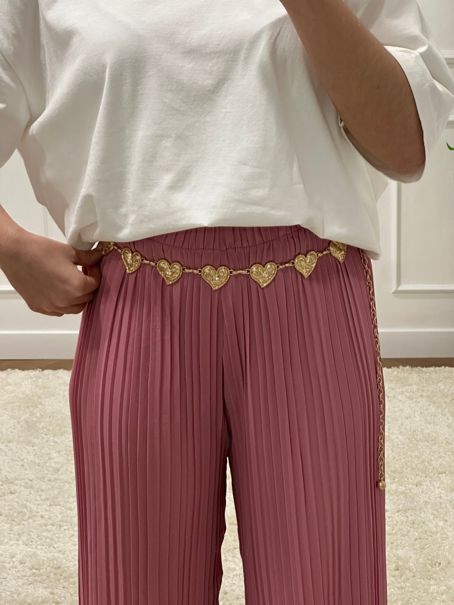 PANTALON JADE VIEUX ROSE