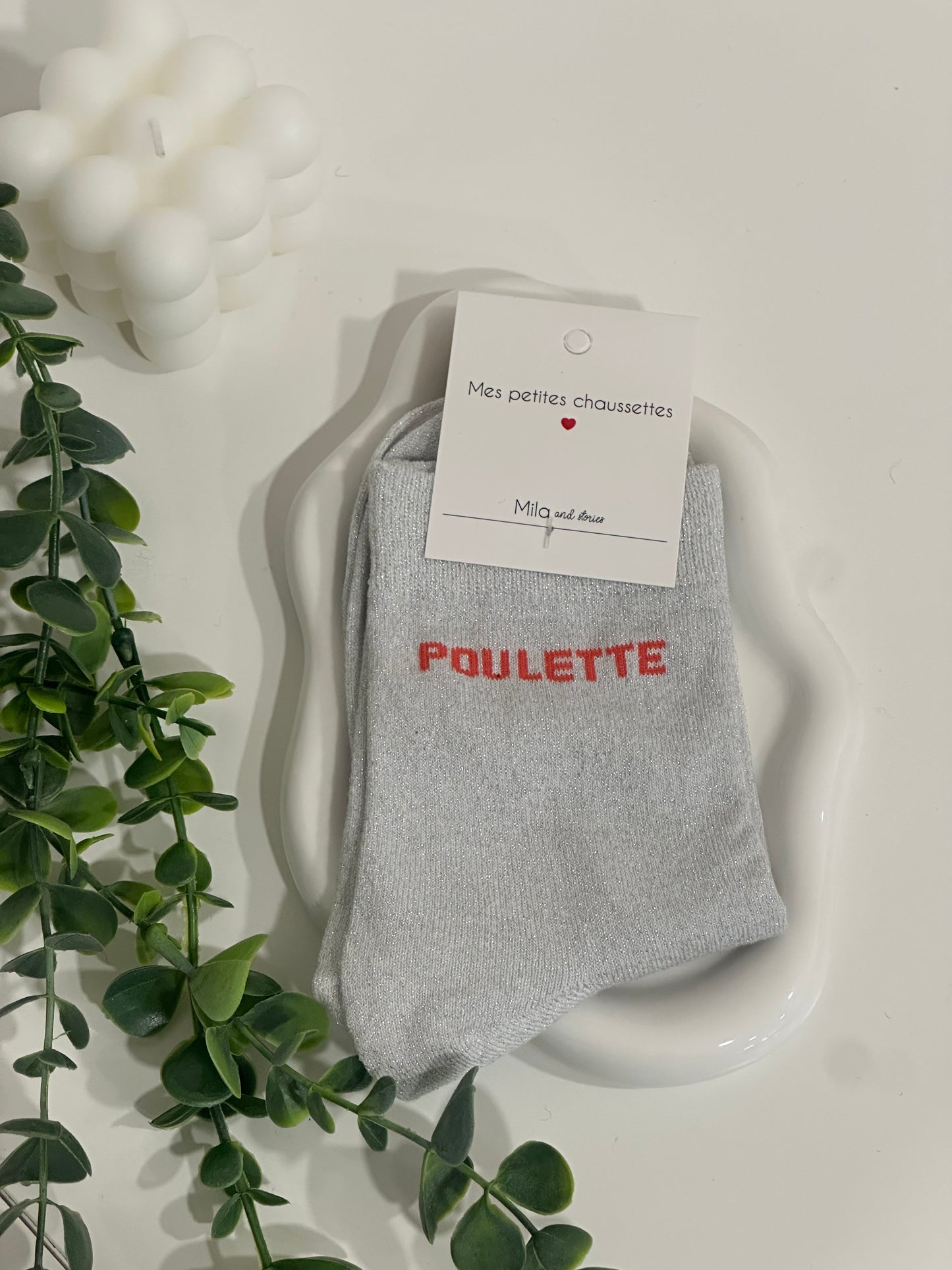 CHAUSSETTES À PAILLETTE POULETTE