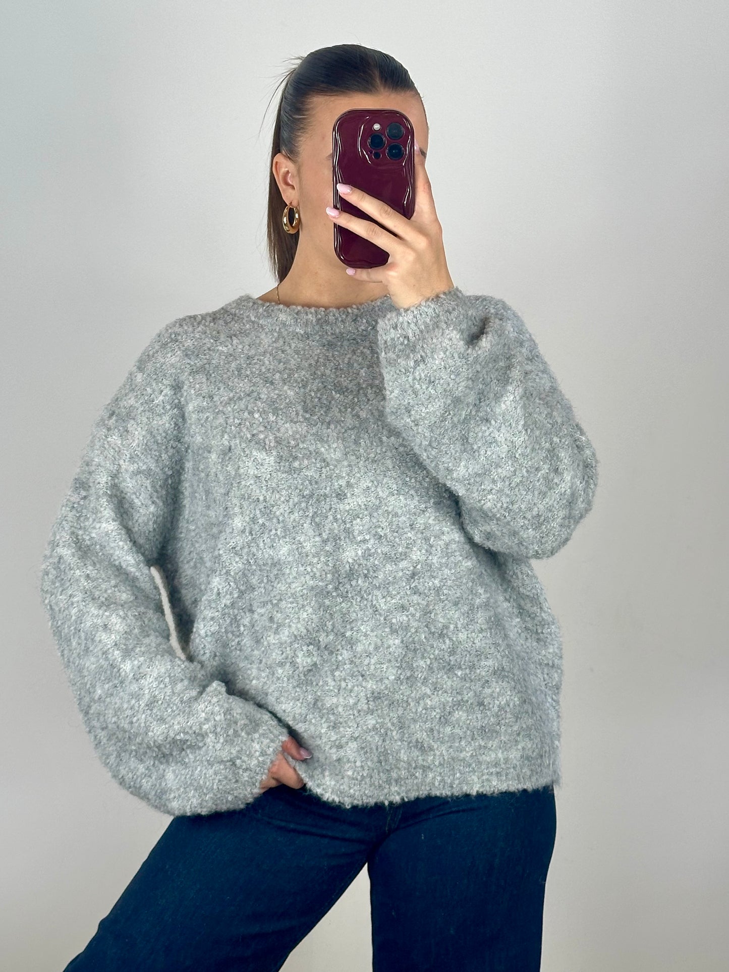 PULL MOUMOUTE GRIS
