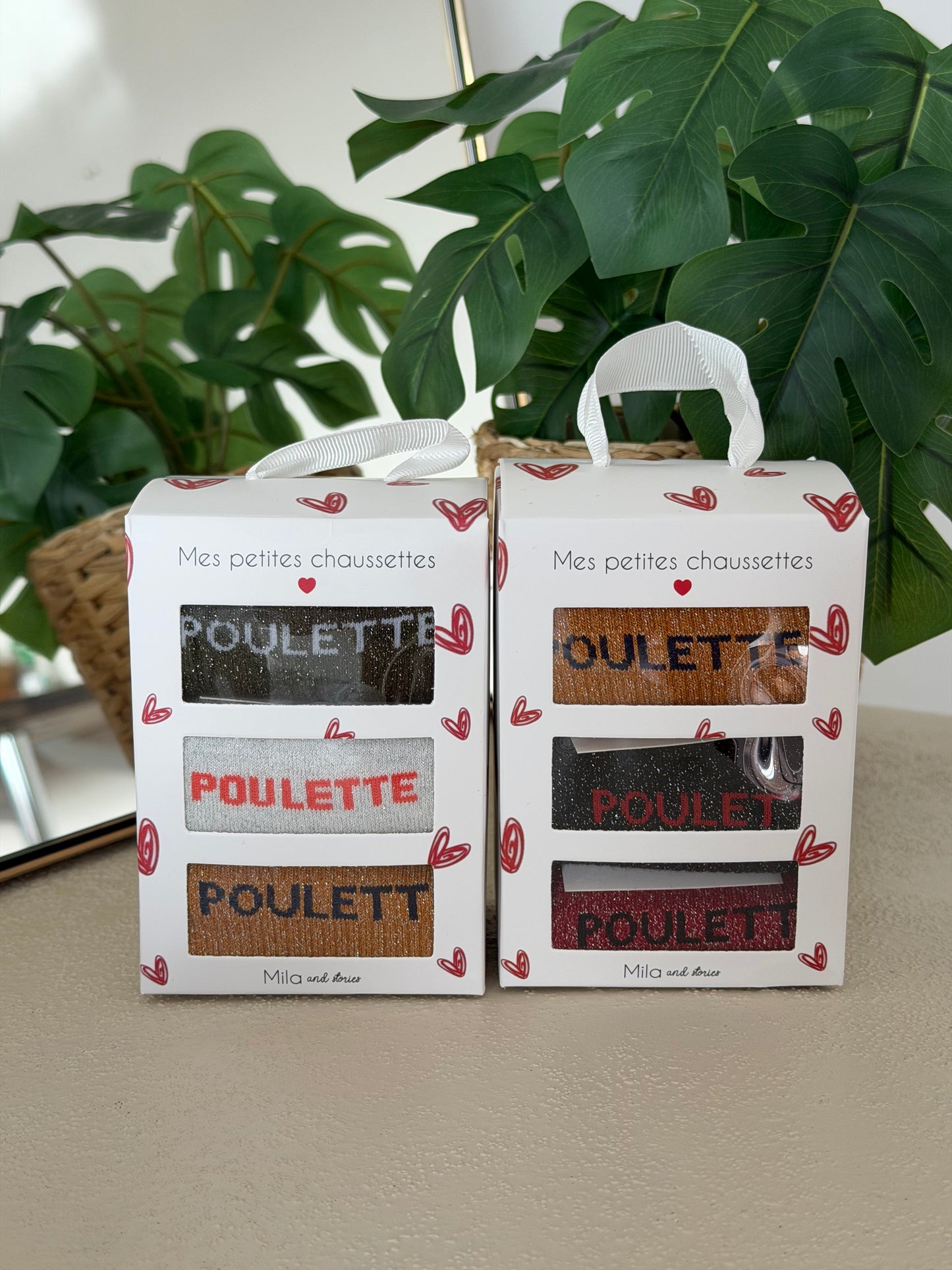 LOT DE 3 PAIRES POULETTE