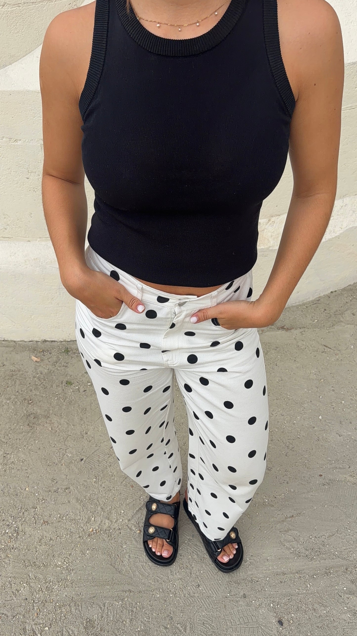 PANTALON À POIS