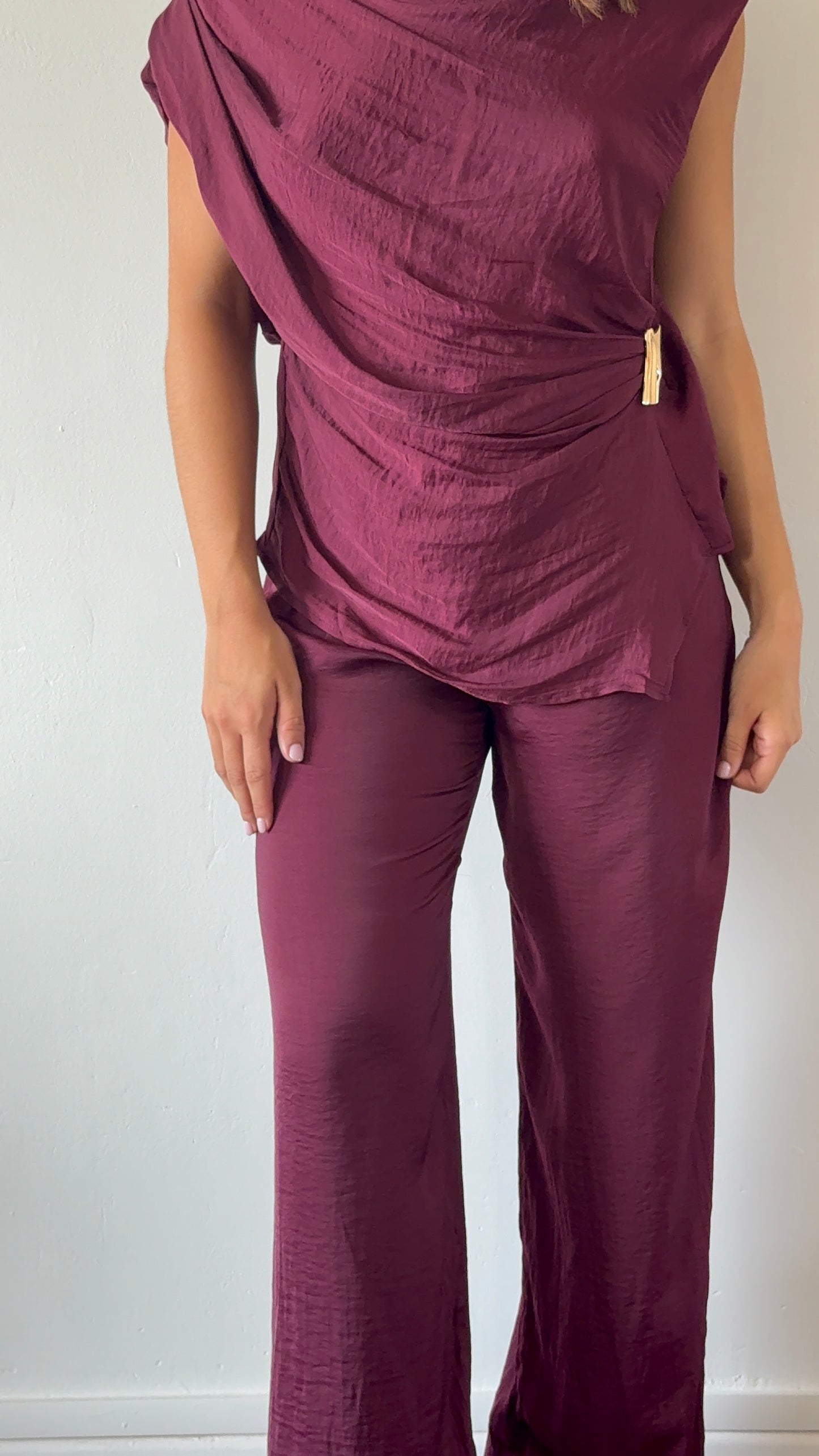 ENSEMBLE LÉONIE BURGUNDY