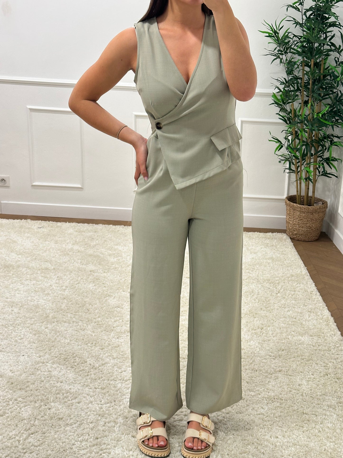 COMBINAISON TERRY KAKI