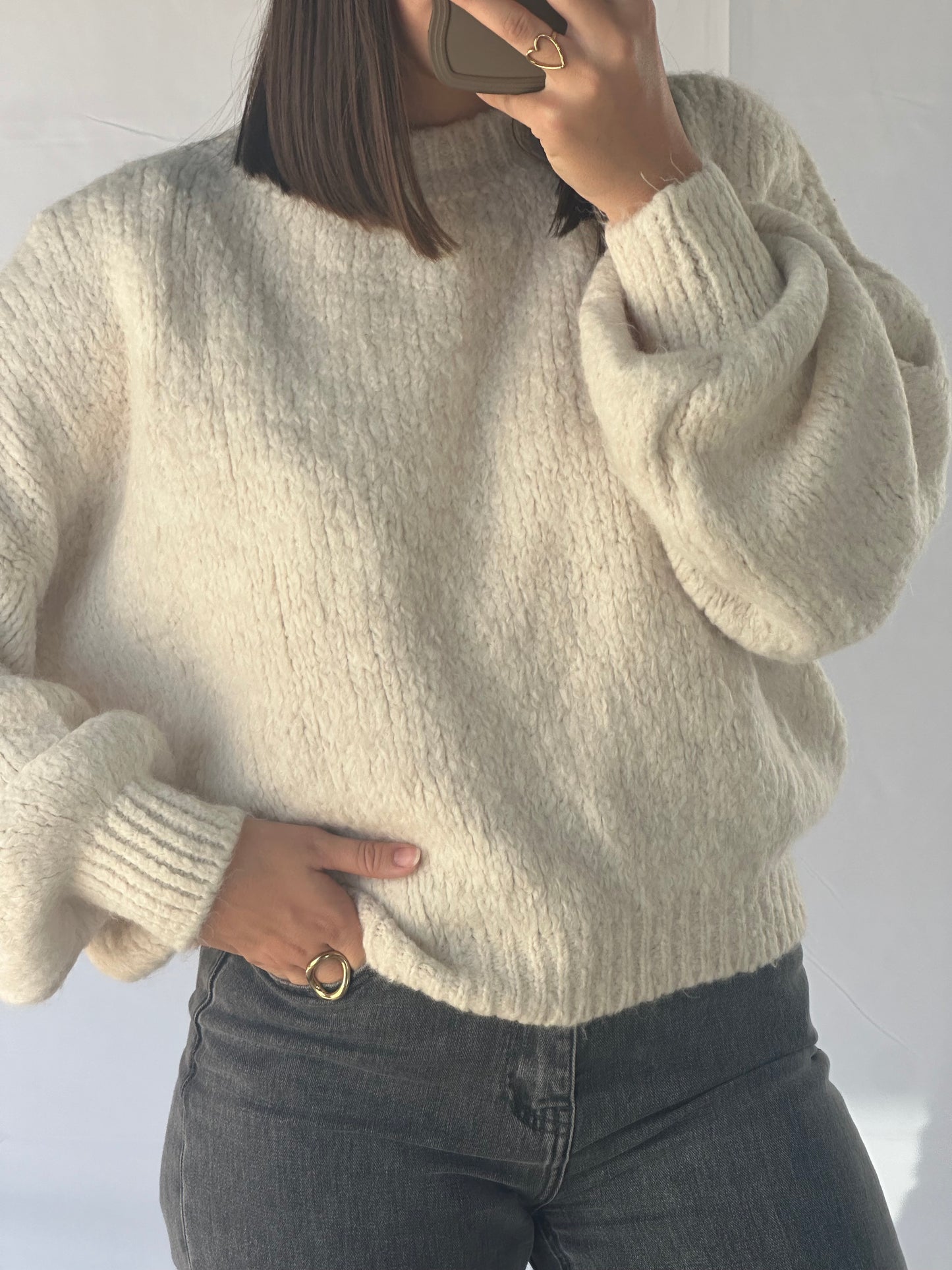 PULL AVA ÉCRU