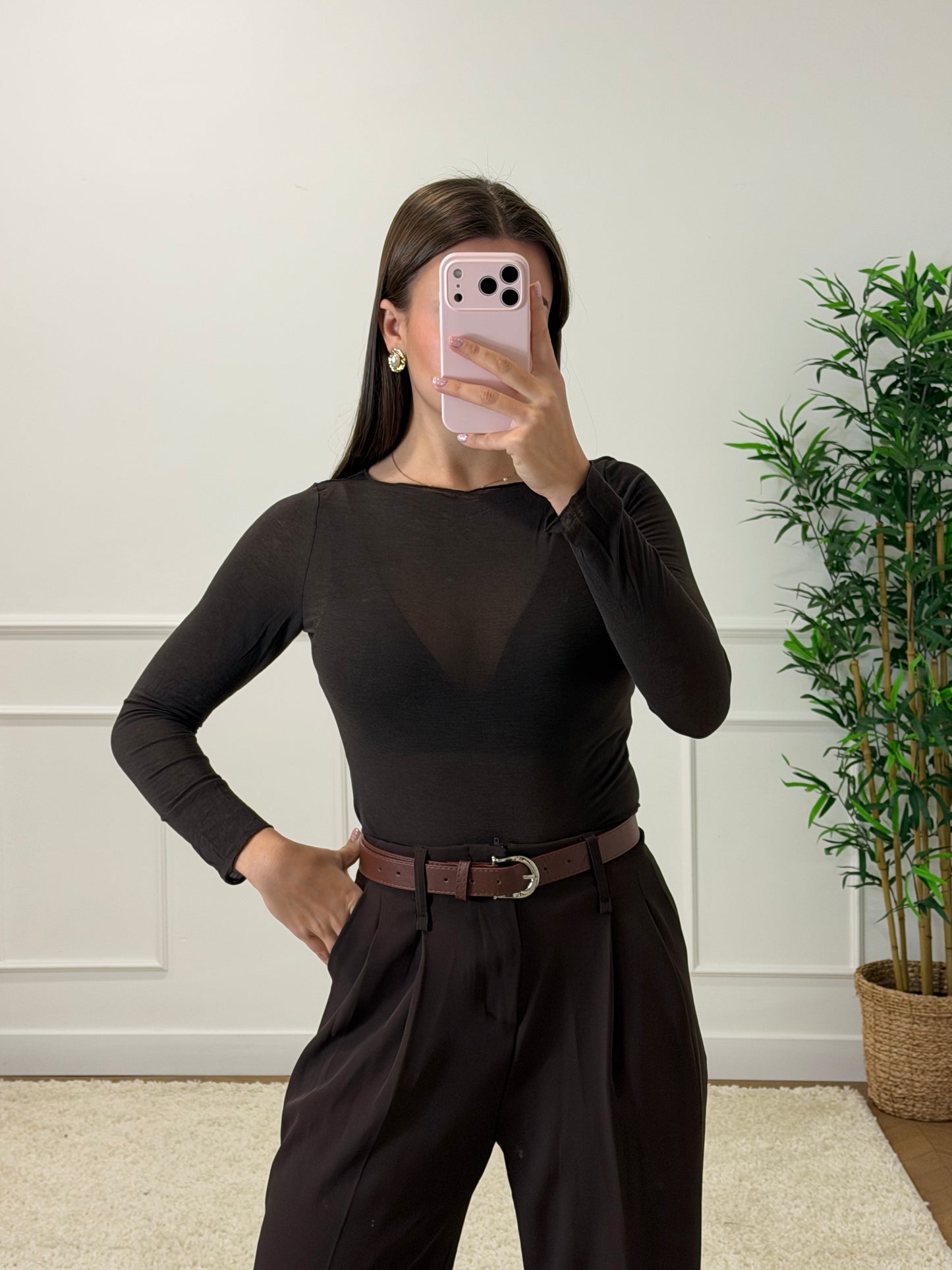 TOP EN CACHEMIRE MARRON