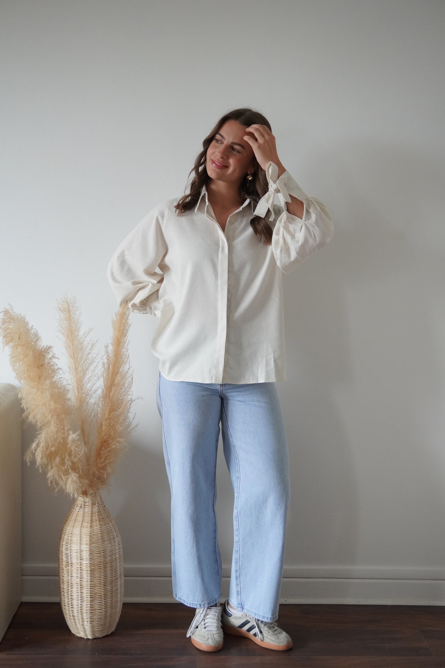 CHEMISE EN LIN BEIGE