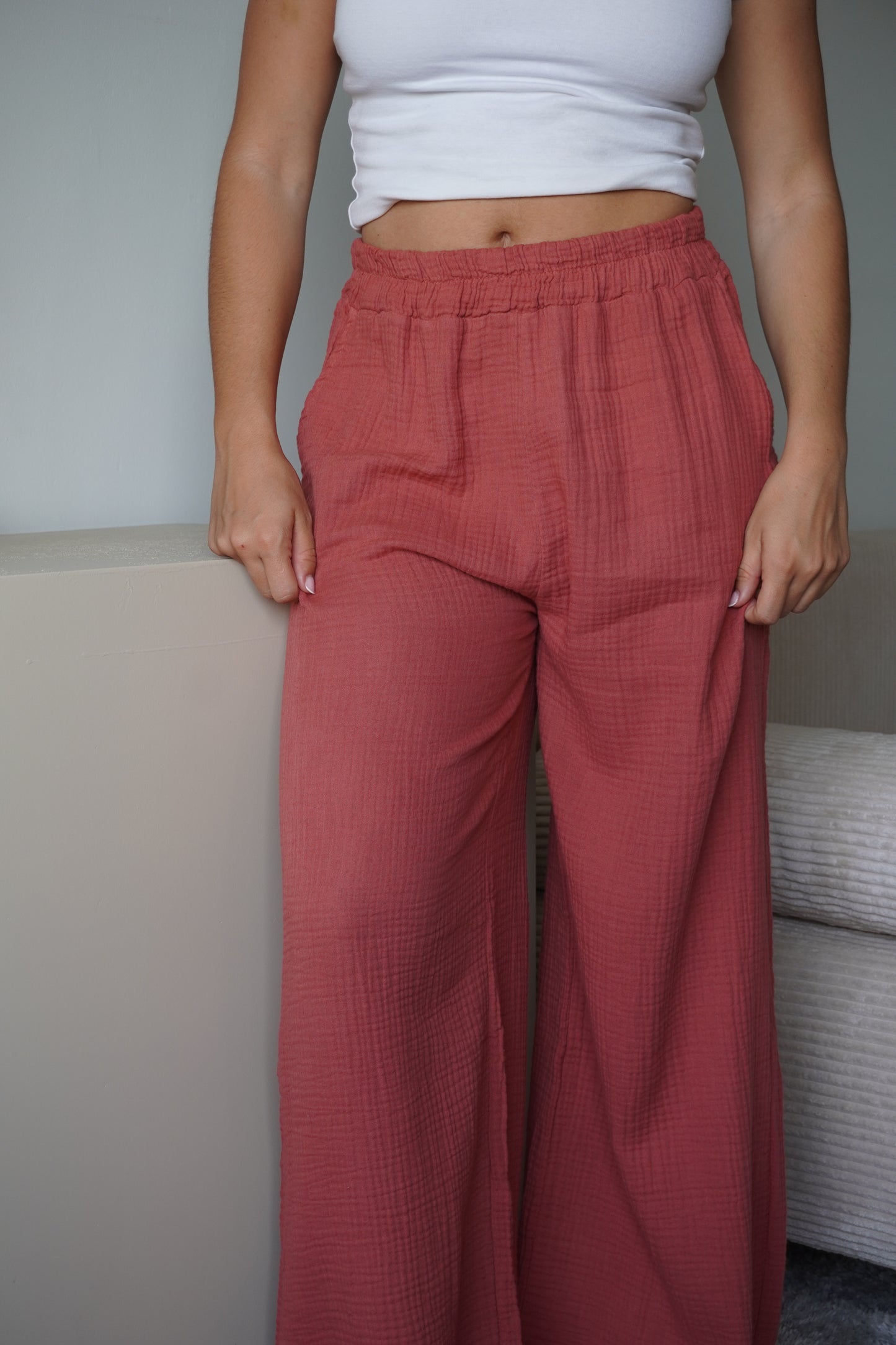 PANTALON IDOIA TERRACOTA
