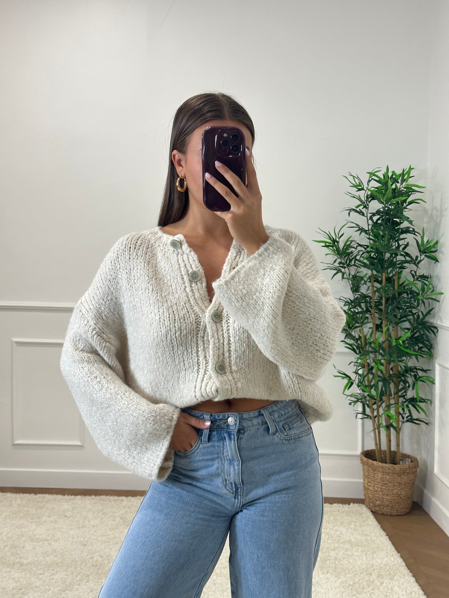 GILET LÉANDRA ÉCRU