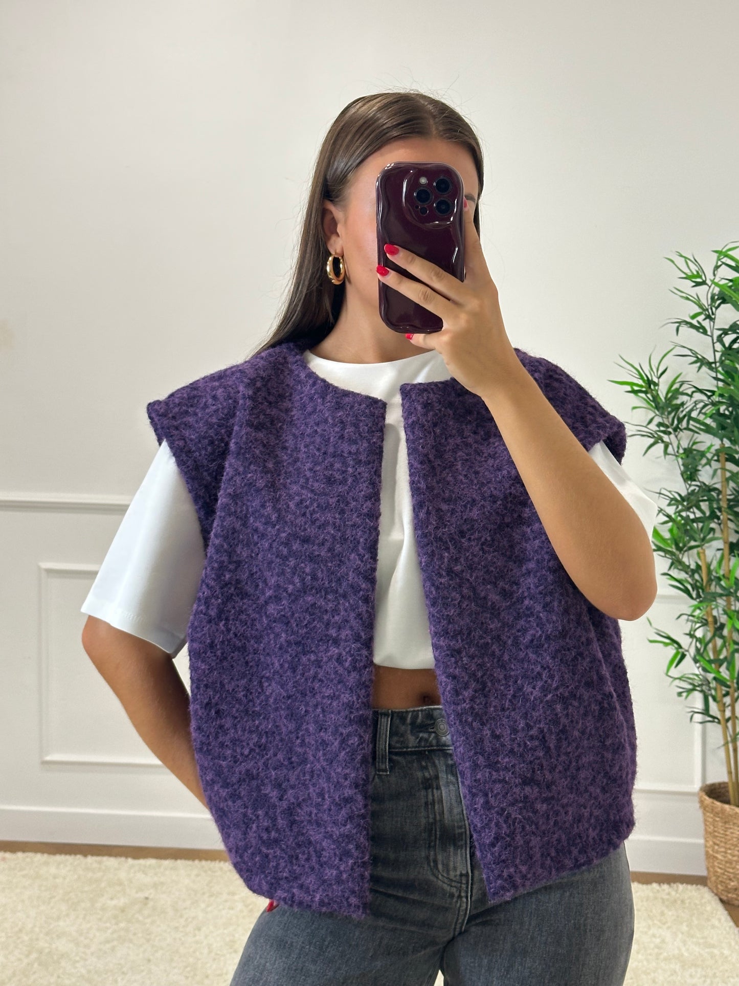 GILET JOANNA VIOLET