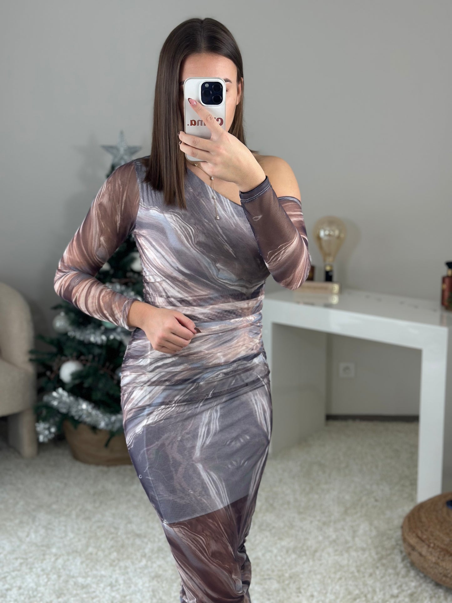 Robe longue LINA beige