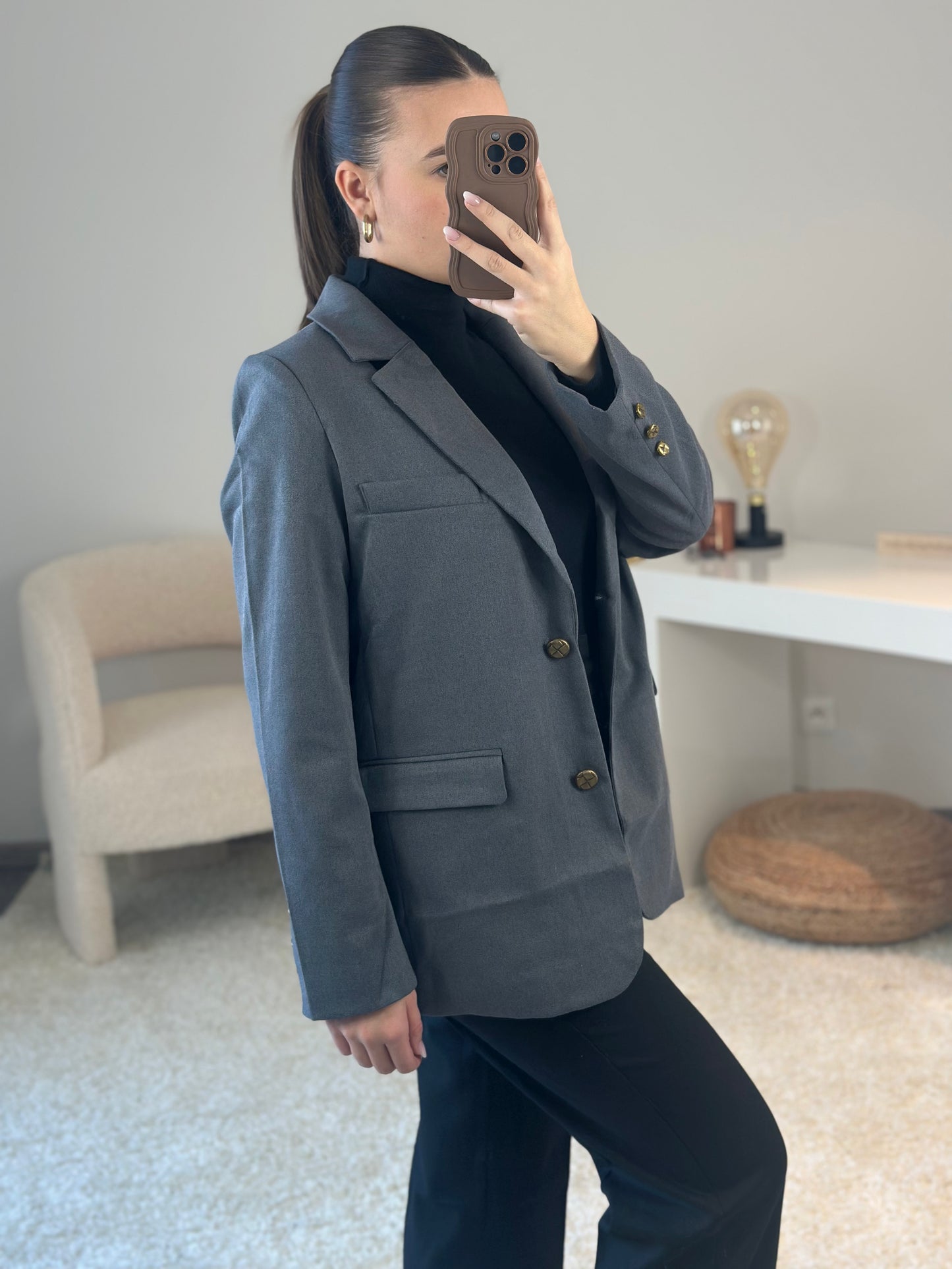 Veste blazer SALOMÉ grise