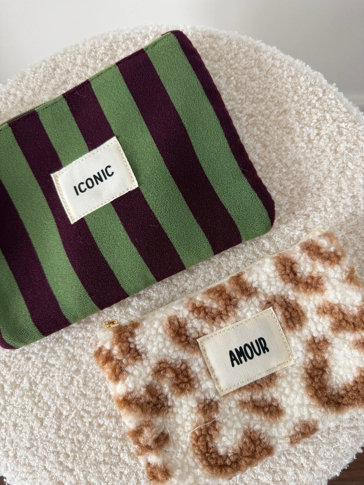pochettes gaze de coton & pailletés