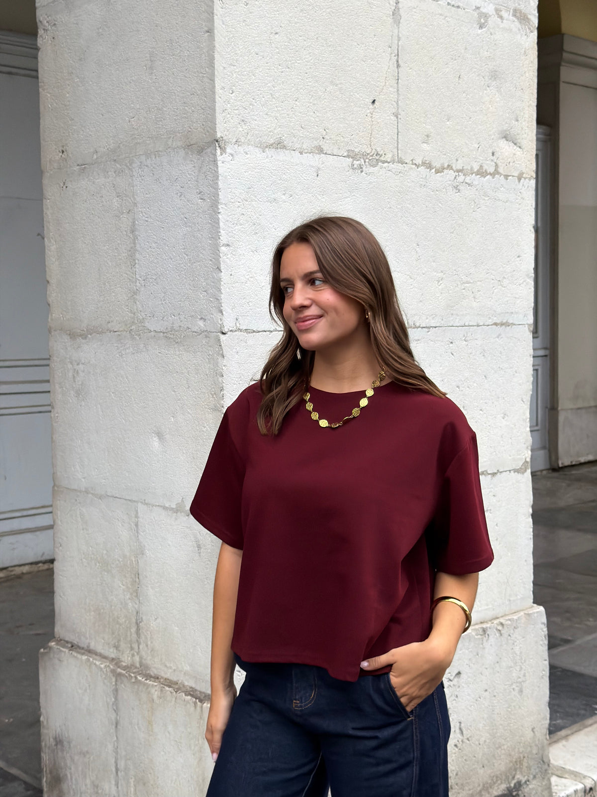 T-SHIRT MANON BORDEAUX
