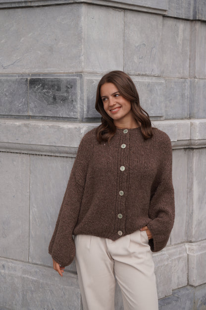 GILET LÉANDRA NOISETTE