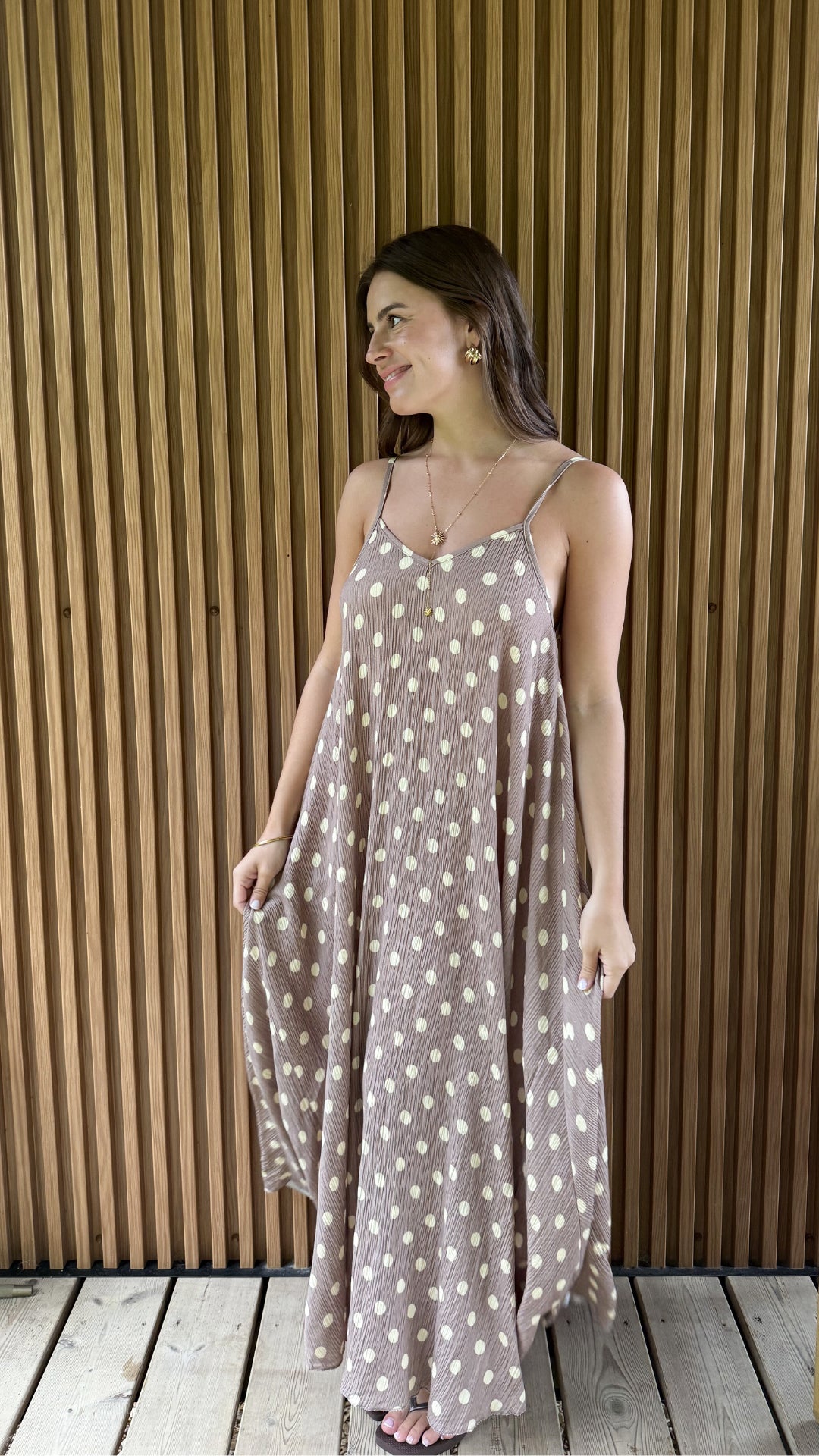 ROBE BRUNA TAUPE