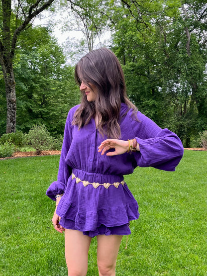COMBINAISON VIOLETTE