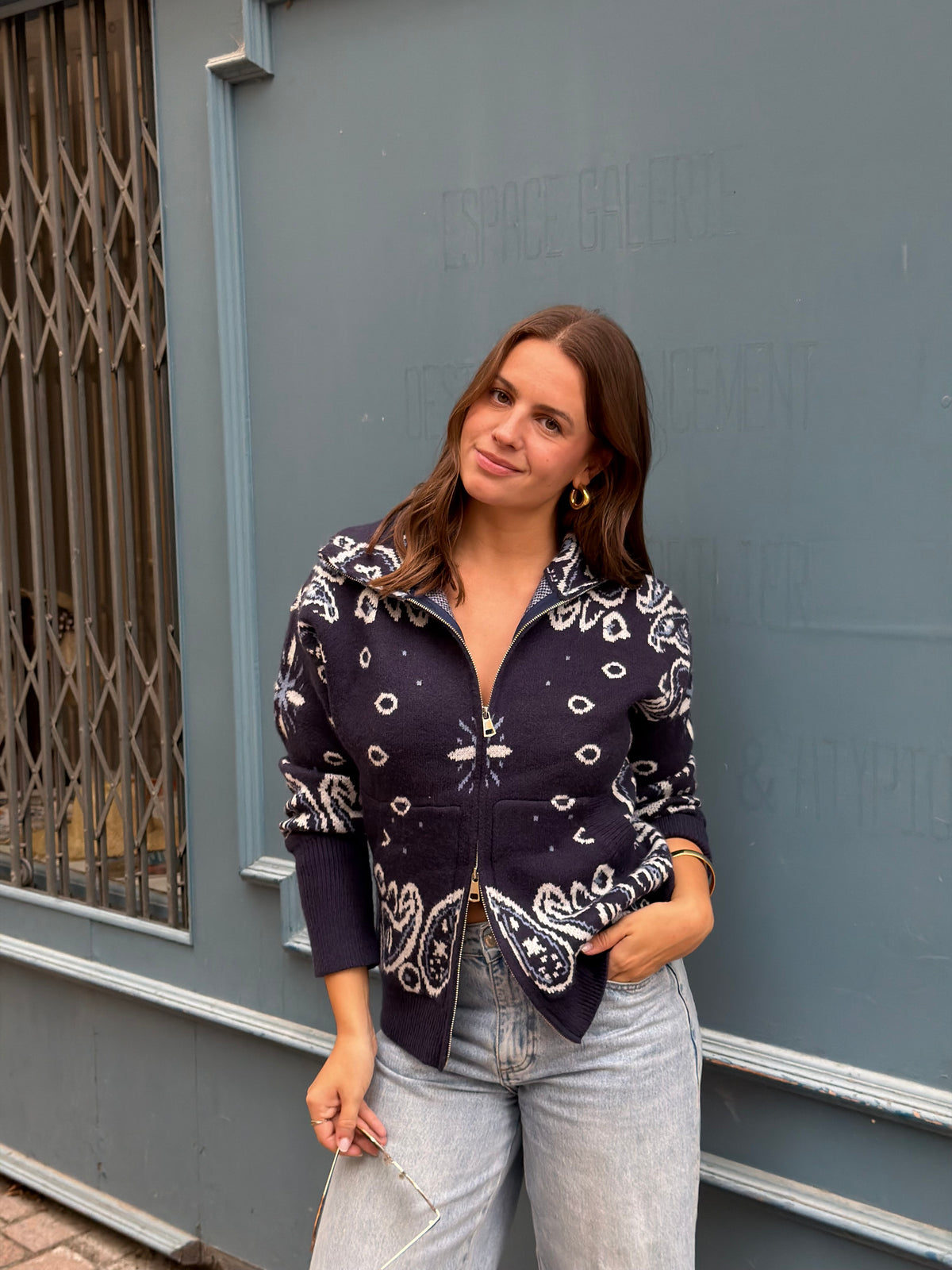 GILET BANDANA BLEU MARINE