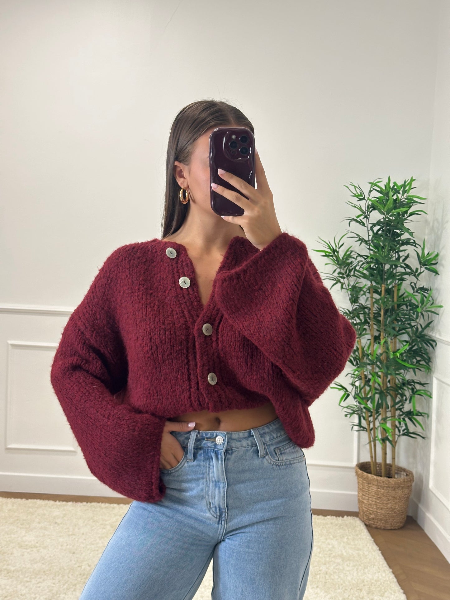 GILET LÉANDRA BORDEAUX