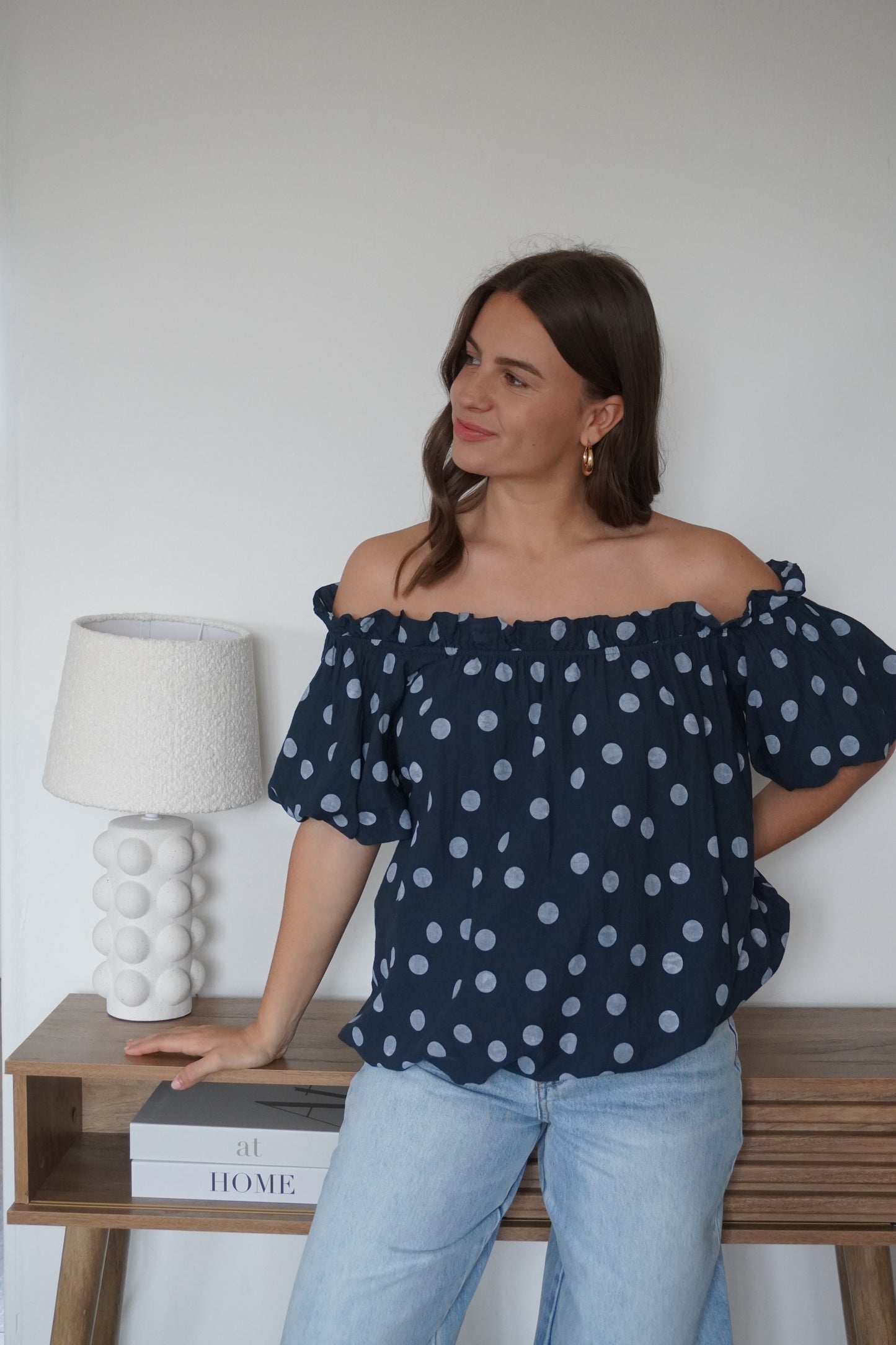 BLOUSE CHARLOTTE BLEU MARINE