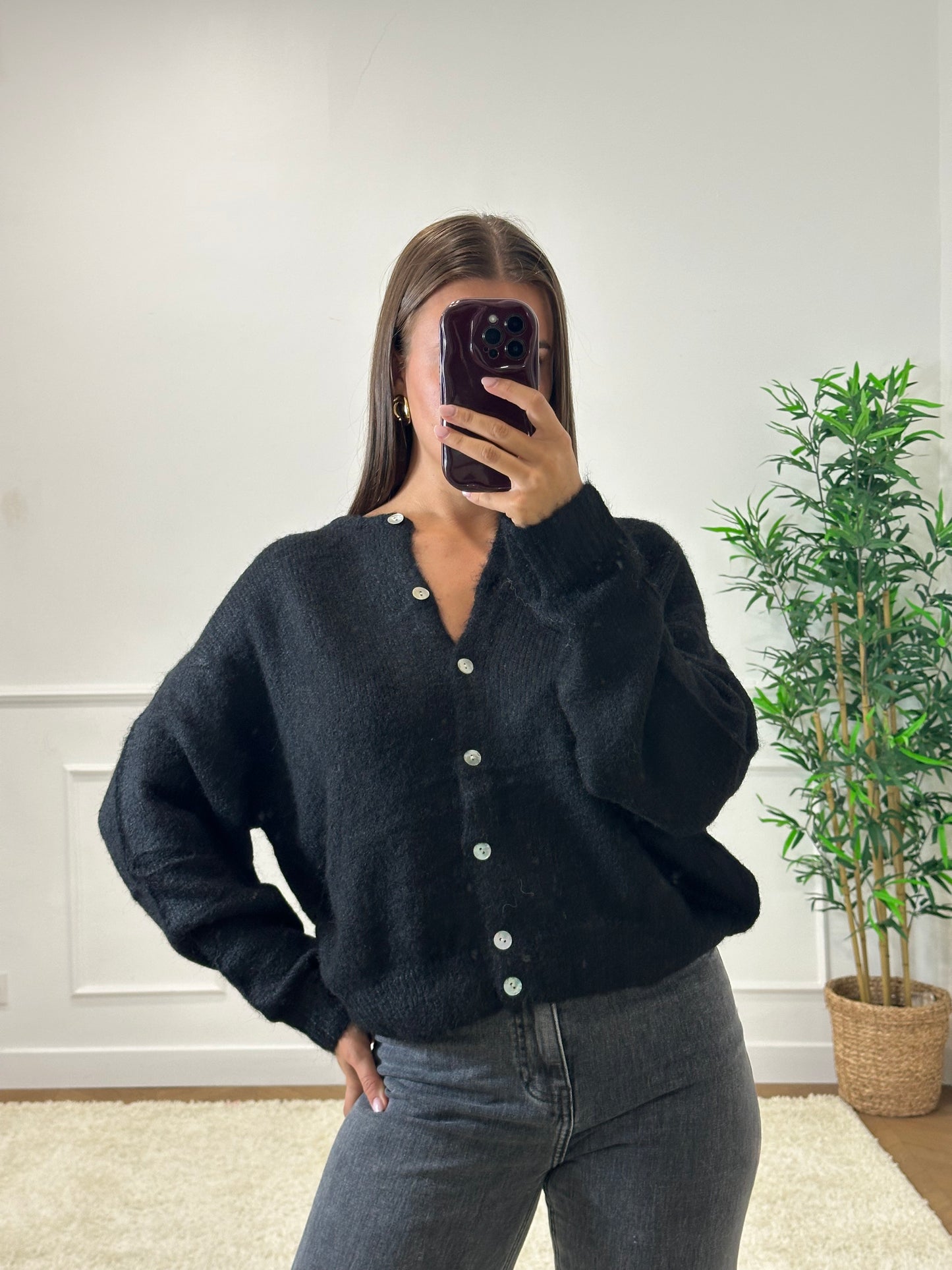 CARDIGAN LÉO NOIR