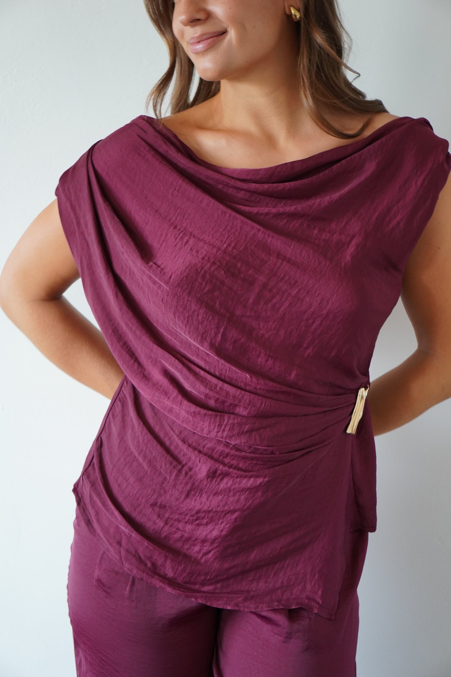 ENSEMBLE LÉONIE BURGUNDY