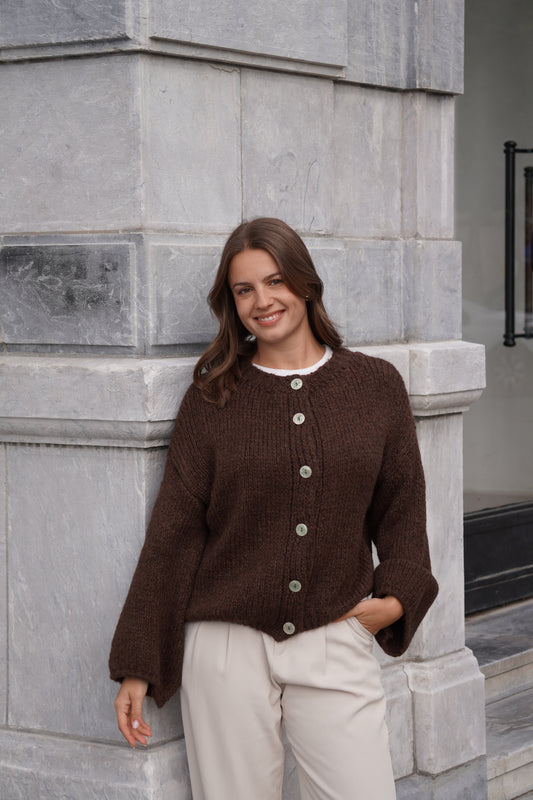 GILET LÉANDRA CHOCO