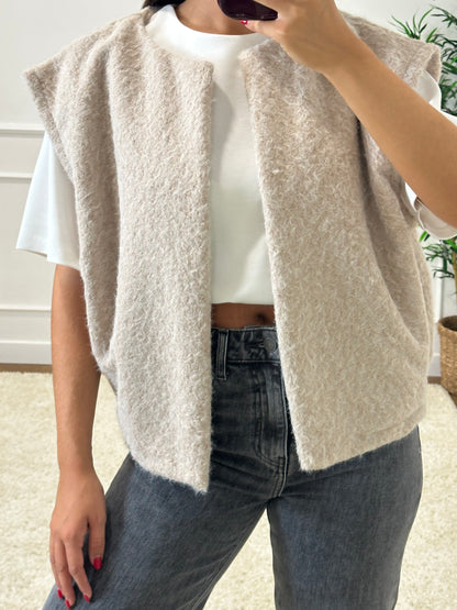 GILET JOANNA ÉCRU