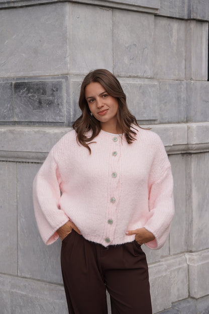 GILET LÉANDRA ROSE CLAIR