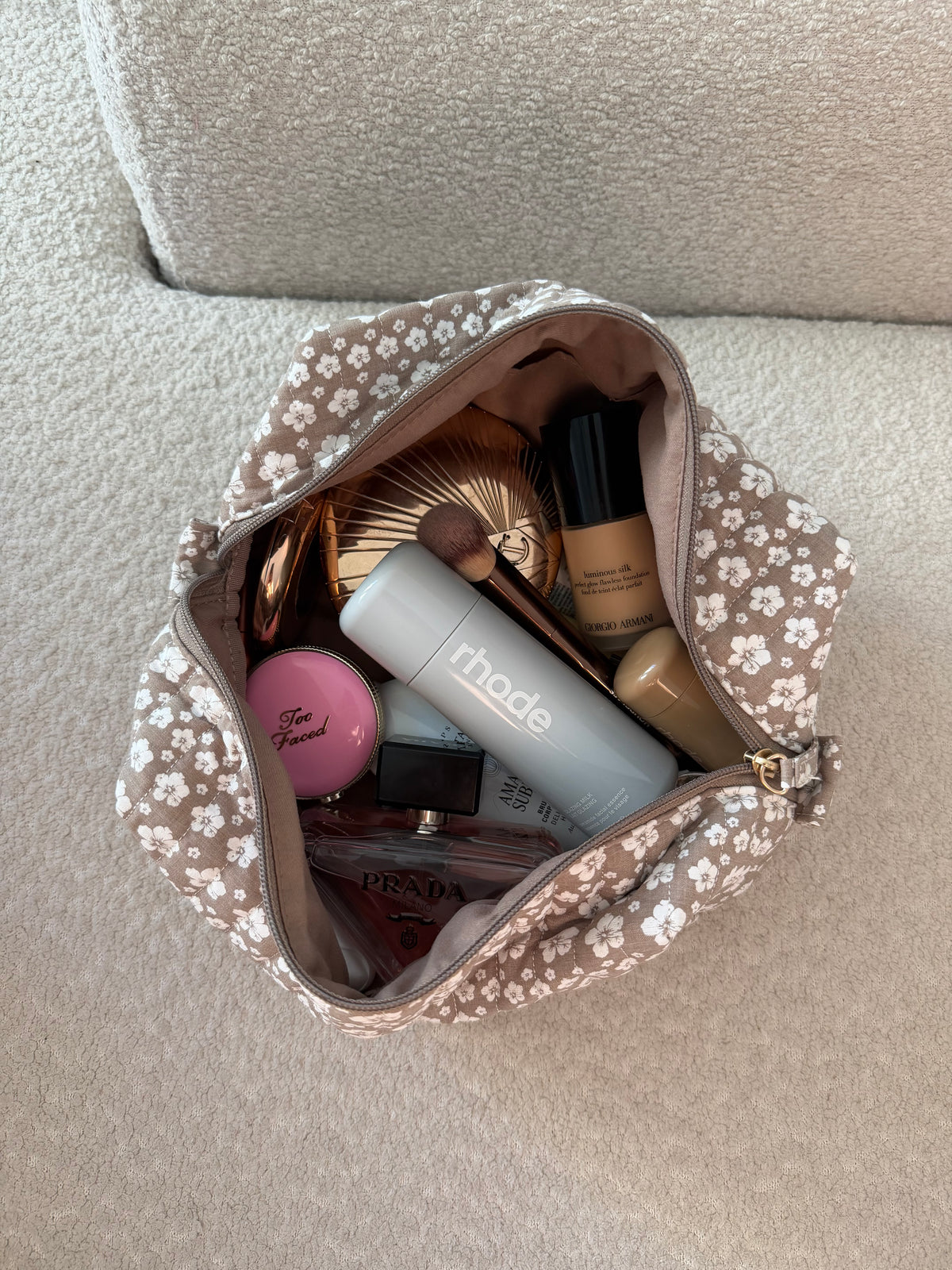 TROUSSE DE TOILETTE VICHY BLEU XL