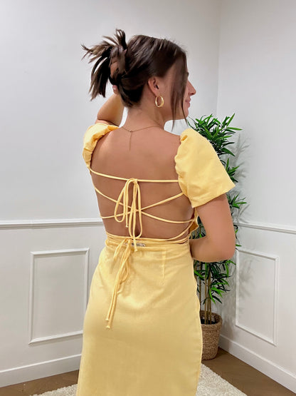 ROBE AMANDA JAUNE