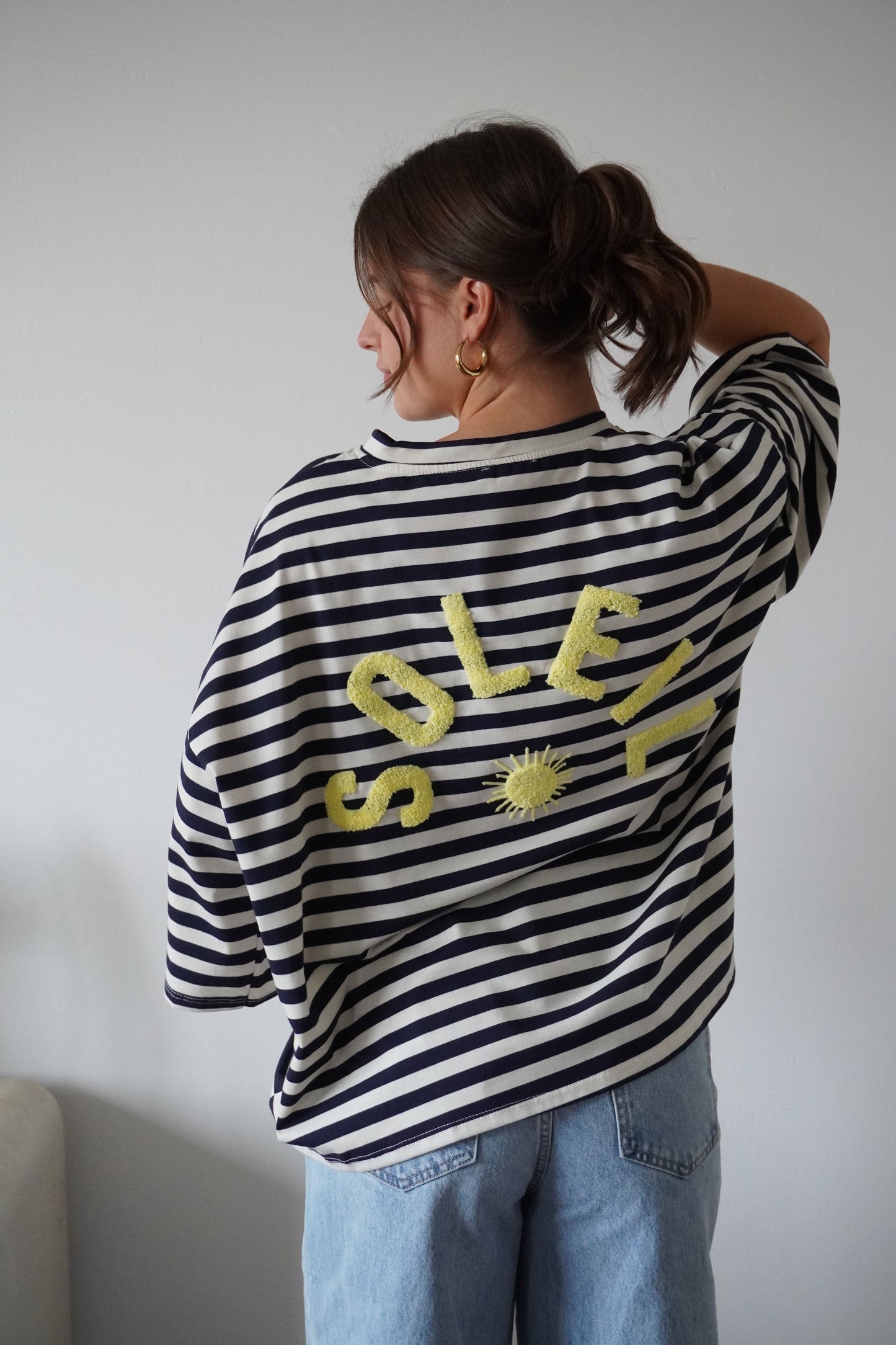 T-SHIRT SOLEIL BLEU MARINE