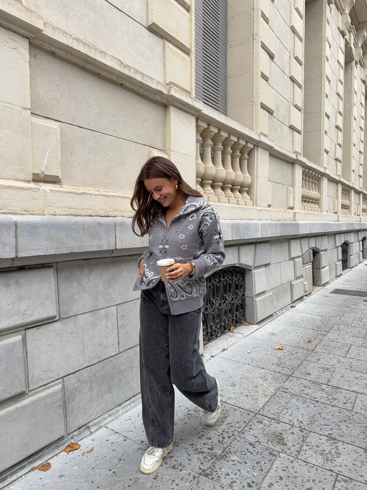 GILET BANDANA GRIS