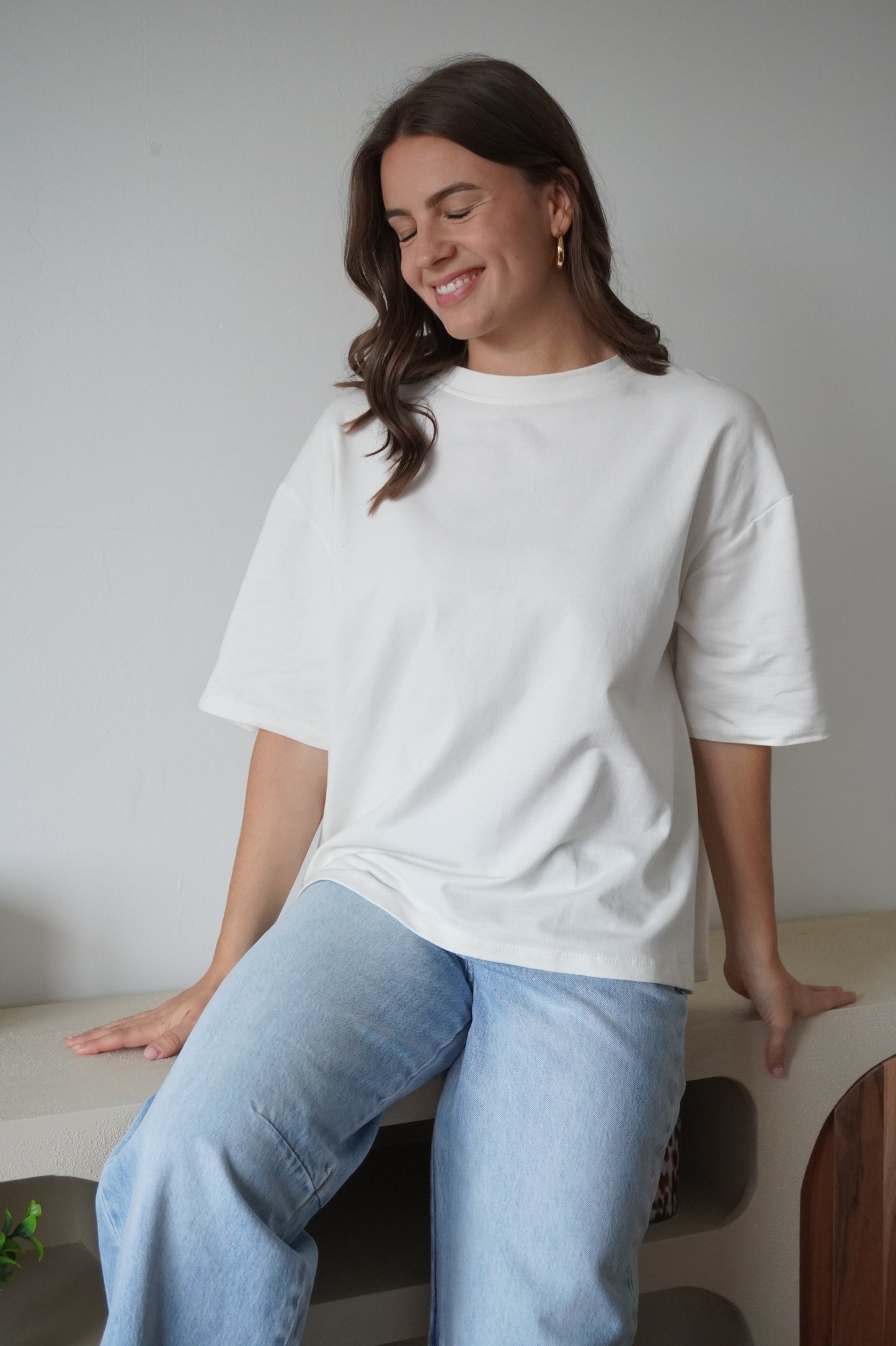 T-SHIRT CŒUR DENTELLE BLANC