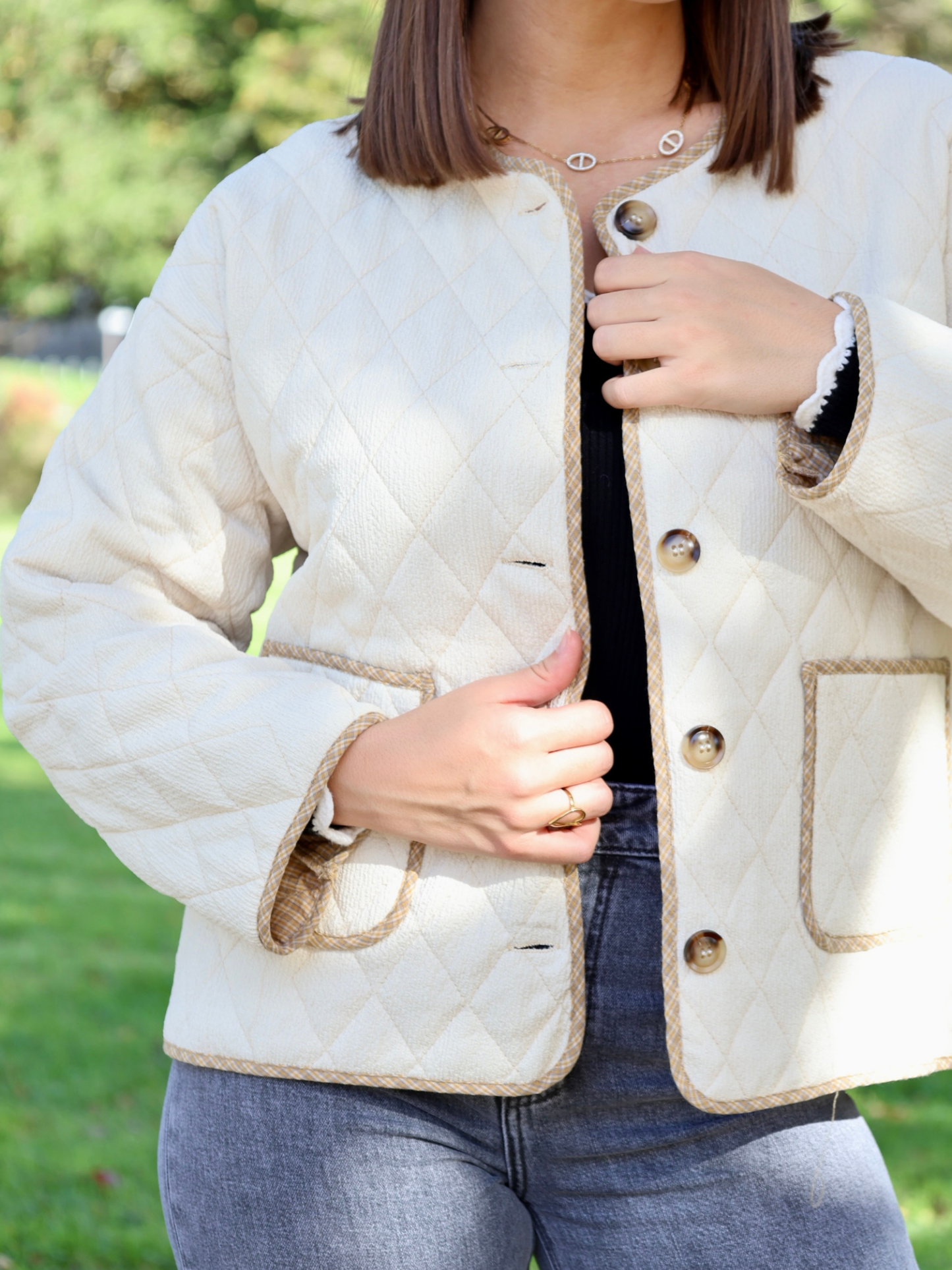 VESTE MATELASSÉ BEIGE