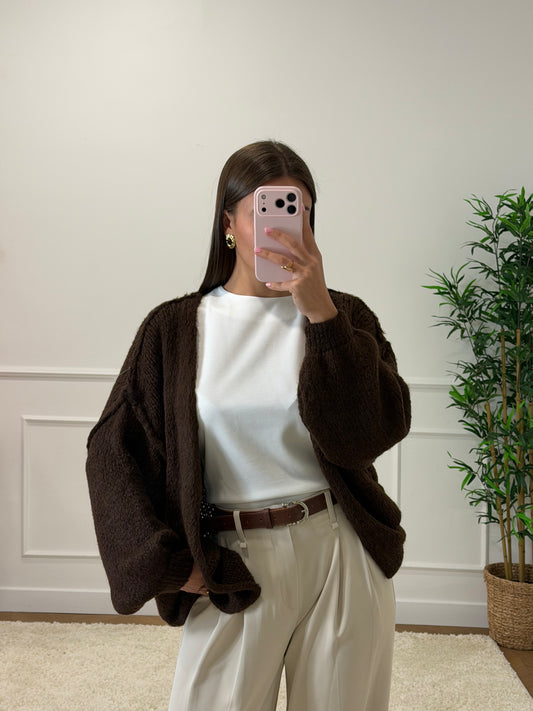 GILET CAPUCINE CHOCO