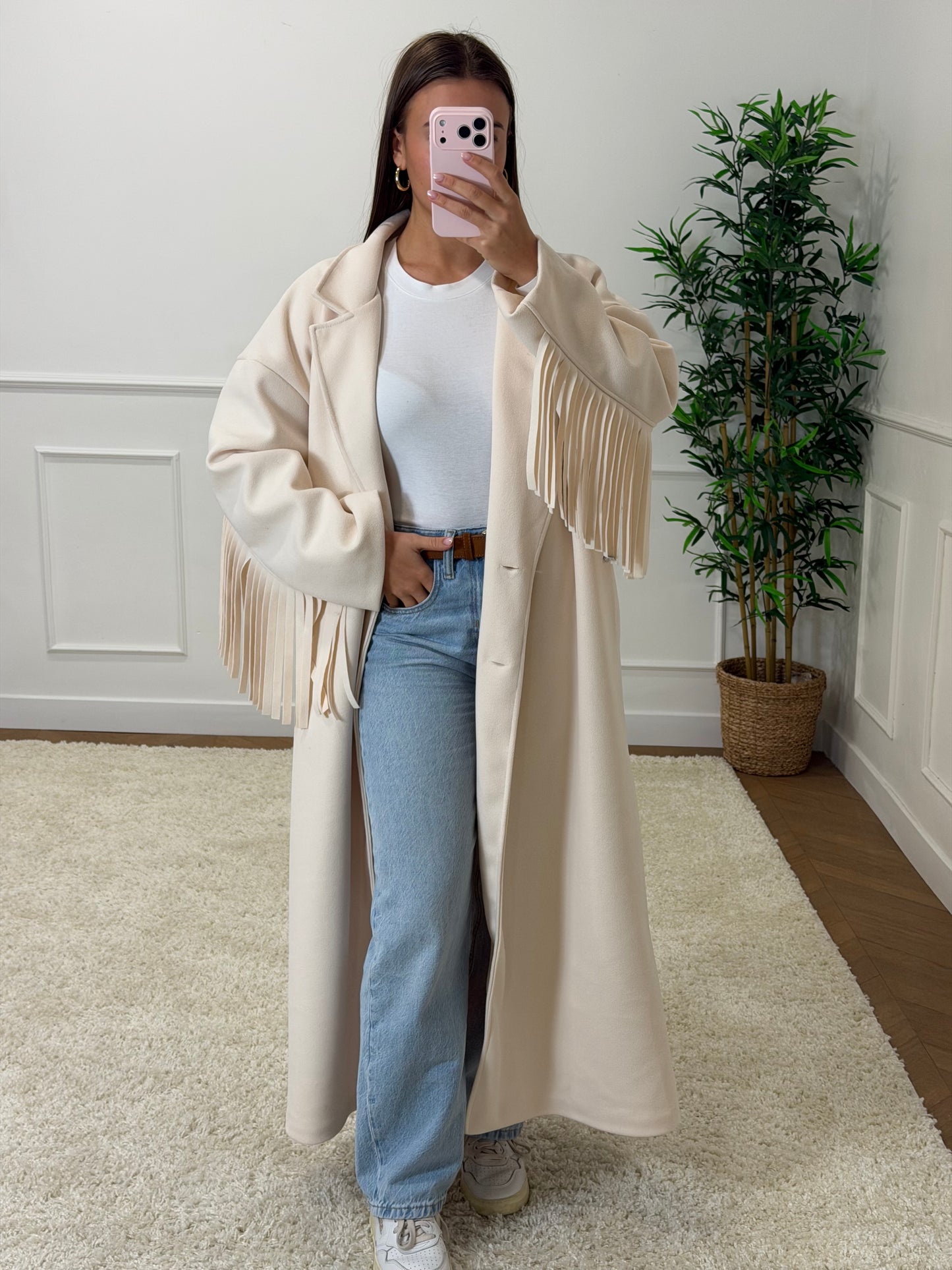 MANTEAU ADRIANNA CRÈME