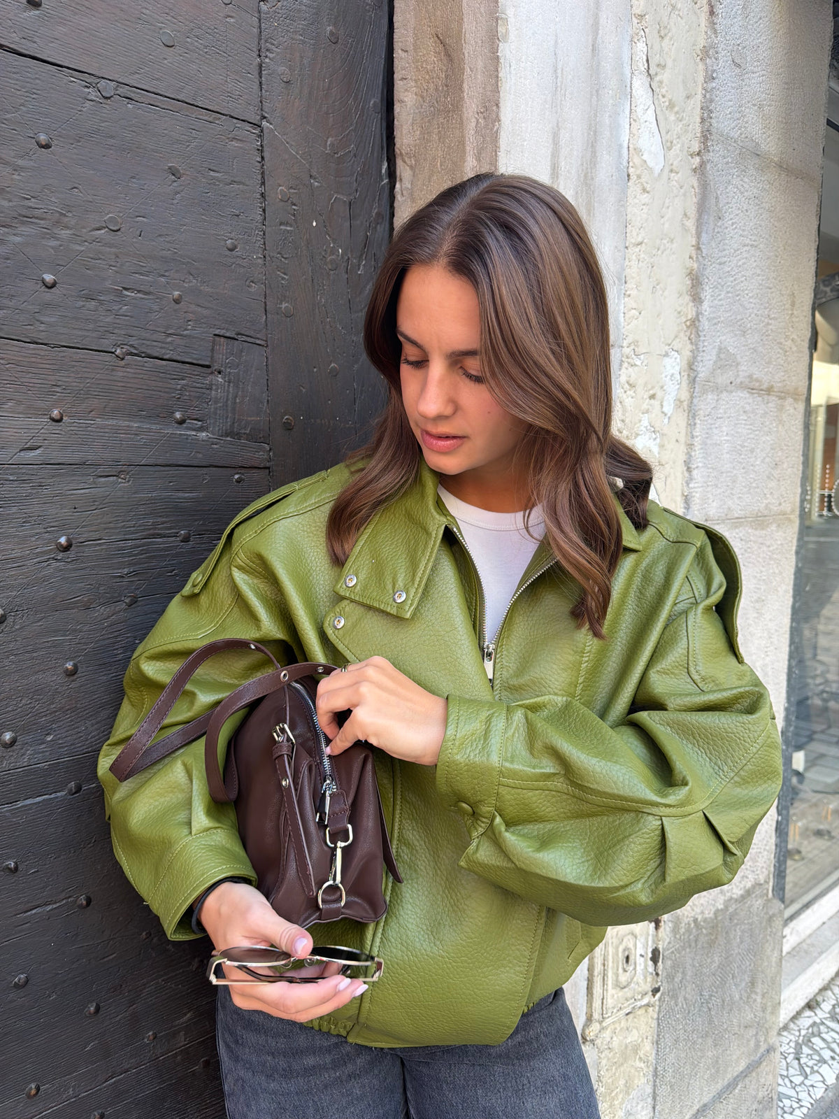 VESTE MARWA OLIVE