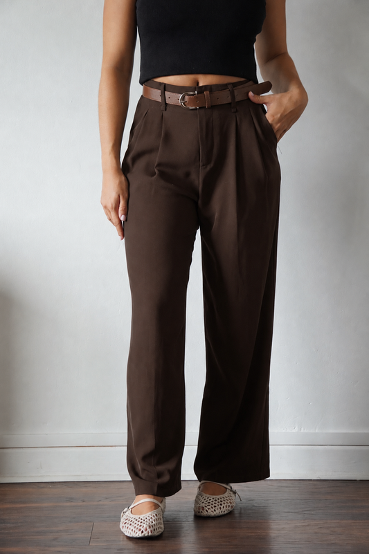 PANTALON JOY MARRON