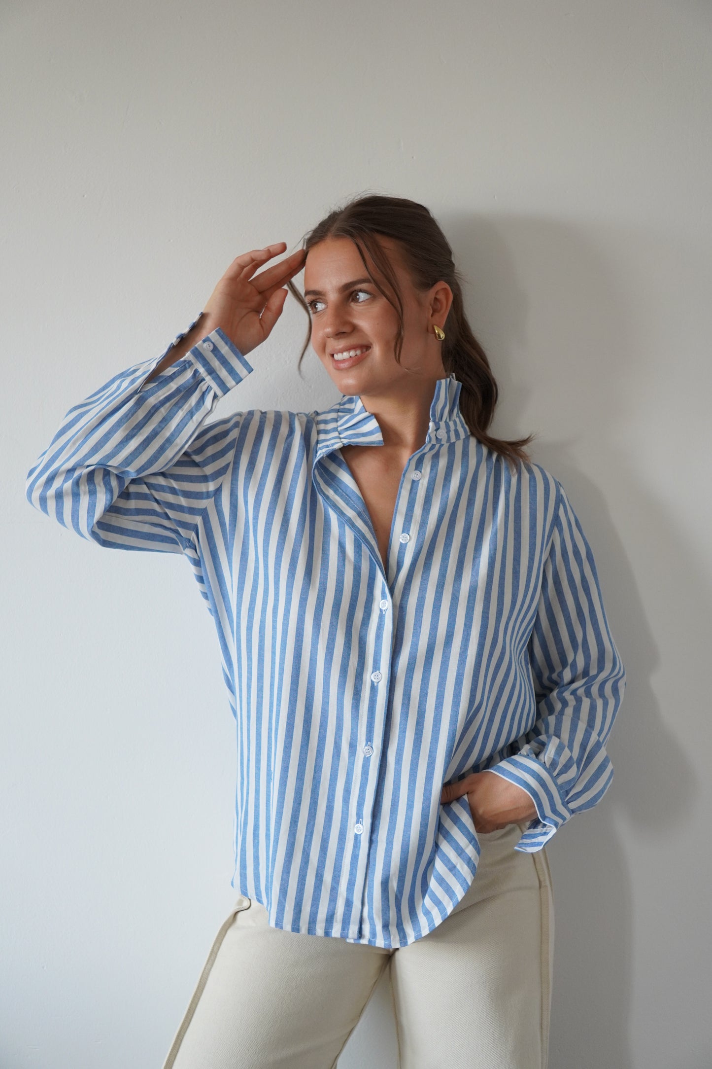 CHEMISE ANNIE BLEU