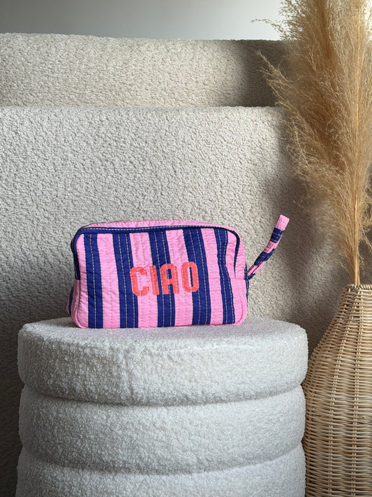 TROUSSE CIAO (réversible motif palmier)