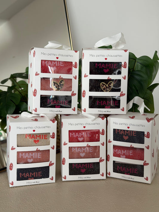 LOT DE 3 PAIRES MAMIE